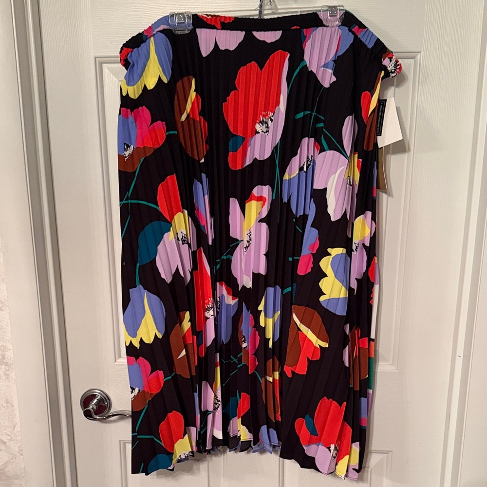 Halogen Multicolor Floral A-Line Skirt
